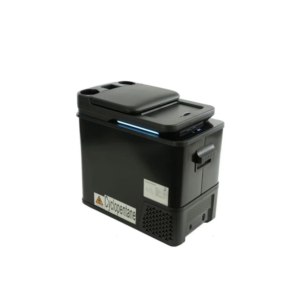 Sprinter Armrest Ice Maker with Compressor Freezer Portable Plastic 12V Mini Fridge for Car